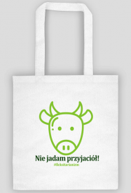 Torba biała Nie jadam przyjaciół