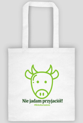 Torba biała Nie jadam przyjaciół