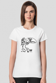 Koszulka damska Kot Armani Fundacja Zwierzęca Polana