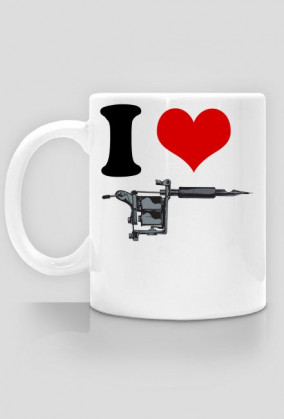 I Love Ink - Biały Kubek