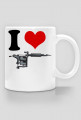 I Love Ink - Biały Kubek