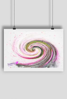 Plakat "W zgodzie z naturą - Namaste"