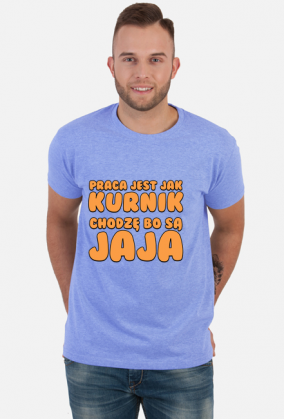 Praca jest jak kurnik - koszulka męska