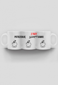 Kubek trzy kawki