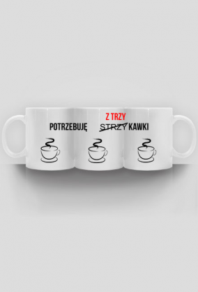 Kubek trzy kawki