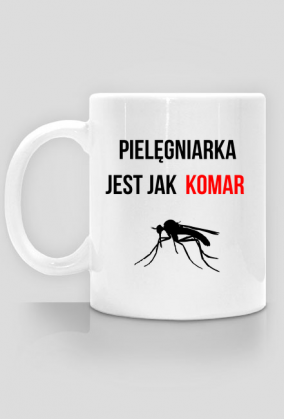 Kubek pielęgniarka jest jak komar