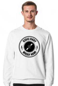 Bluza męska jasna - Czuję iskry między nami