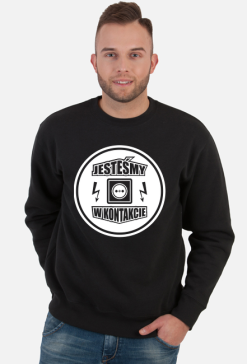 Bluza męska ciemna - Jesteśmy w kontakcie