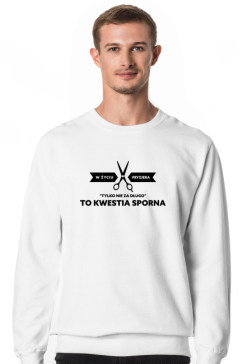 Bluza męska jasna - Nie ścinajmy za długo