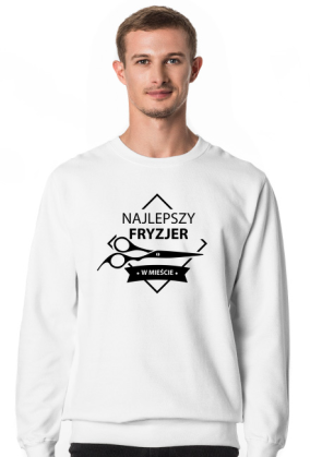 Bluza męska jasna - Najlepszy fryzjer w mieście