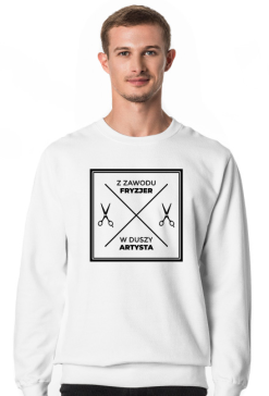 Bluza męska jasna - Fryzjer artysta