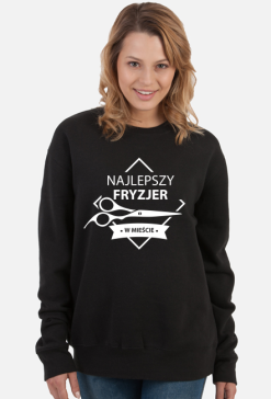 Bluza damska ciemna - Najlepszy fryzjer w mieście