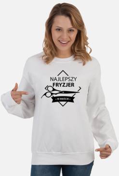 Bluza damska jasna - Najlepszy fryzjer w mieście