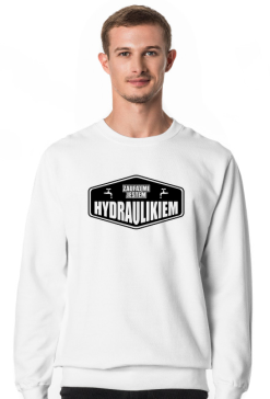 Bluza męska jasna - Zaufaj mi jestem hydraulikiem