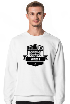 Bluza męska jasna - Hydraulik numer 1