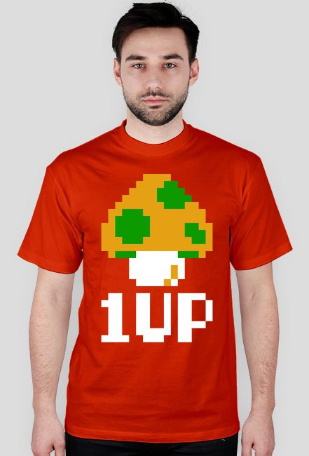 1UP - T-shirt męski (różne kolory) [Mario]
