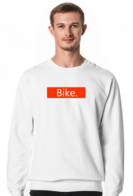 Napis Bike. Czerwone tło logo