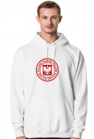 Bluza z kapturem Polska biało-czerwoni