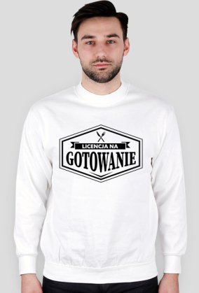 Bluza męska jasna - Licencja na gotowanie