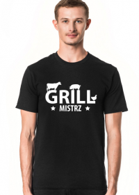 Koszulka męska ciemna - Grill mistrz