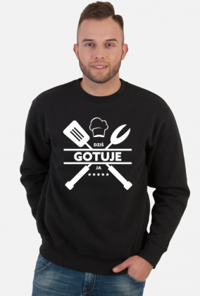 Bluza męska ciemna - Dziś gotuję ja