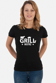 Koszulka damska ciemna - Grill mistrz