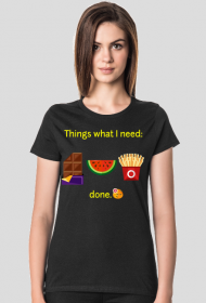 Rzeczy, których potrzebuję