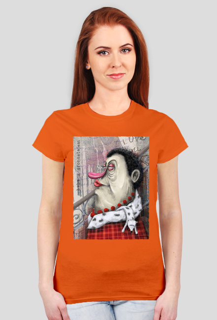 dama z łasiczką, dama, baba