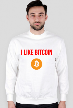 Bluza męska bez kaptura Bitcoin