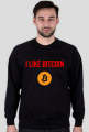 Bluza męska bez kaptura Bitcoin