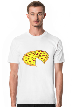Zestaw koszulek dla pary. Koszulka męska "Pizza"