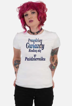 Koszulka "prawdziwe gwiazdy" Październik