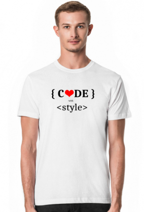 Koszulka męska code with style