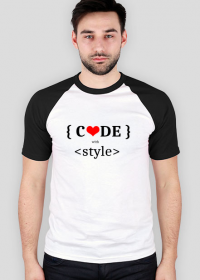 Koszulka męska code with style