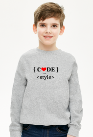Bluza dziecięca code with style