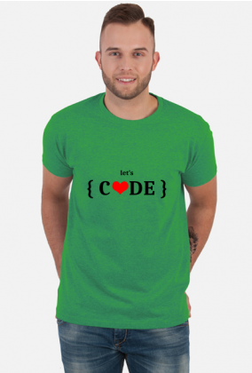 Koszulka męska let's code