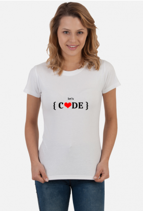 Koszulka damska let's code