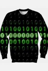Bluza bez kaptura binary code