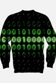 Bluza bez kaptura binary code