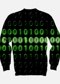 Bluza bez kaptura binary code