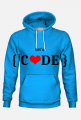 Bluza damska z kapturem let's code