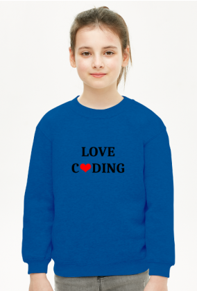 Bluza dziecięca love coding