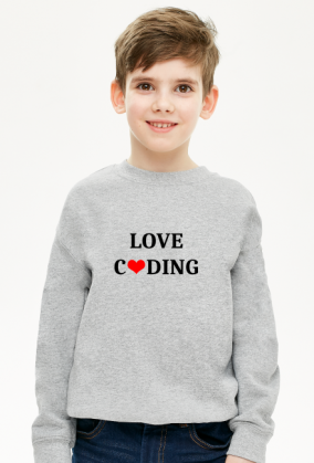 Bluza dziecięca love coding