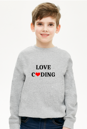 Bluza dziecięca love coding