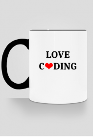 kubek kolorowy love coding