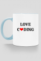 kubek kolorowy love coding
