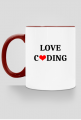 kubek kolorowy love coding