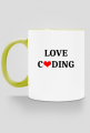 kubek kolorowy love coding