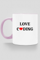 kubek kolorowy love coding