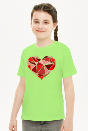 Serce geometryczne duże dziecięca